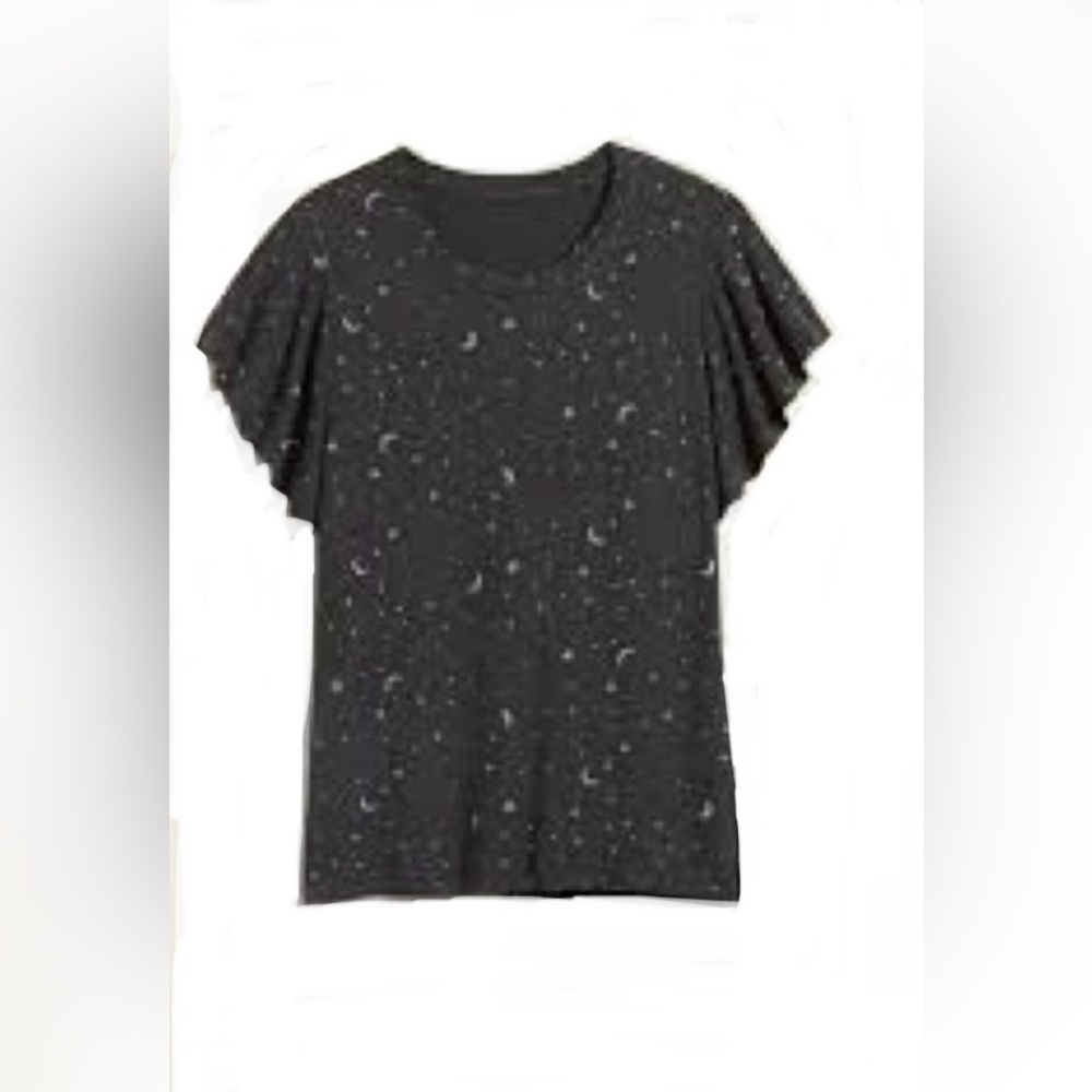 Old Navy Black Starry Pajama Top